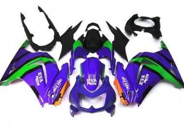 Compra Púrpura Verde & Negro 08-12 Kawasaki Ninja 250 Carenados Moto
