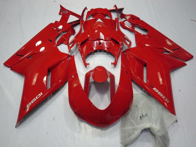 Rojo 1098 07-14 Ducati 848 1098 1198 Carenados Moto Rojo 1098 07-14 Ducati 848 1098 1198 Carenados Moto