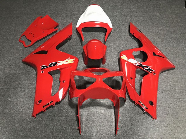 Rojo 636 03-04 Kawasaki ZX6R Carenados Moto