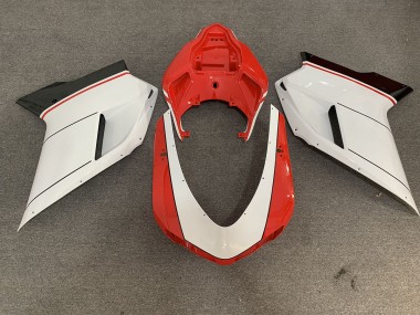 Compra Rojo Blanco 07-14 Ducati 848 1098 1198 Carenados Moto