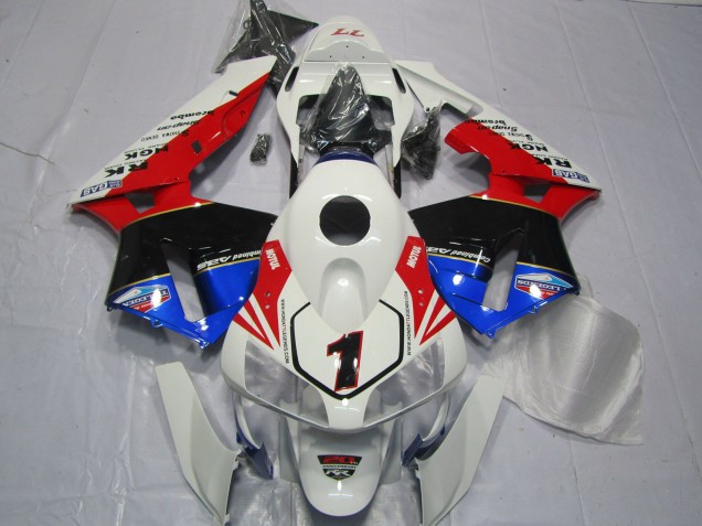 Rojo Blanco Negro & Azul 03-04 Honda CBR600RR Carenados Moto Rojo Blanco Negro & Azul 03-04 Honda CBR600RR Carenados Moto