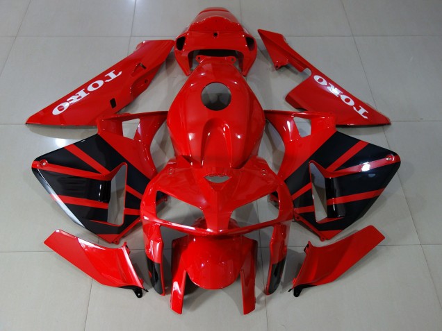 Rojo Brillante 05-06 Honda CBR600RR Carenados Moto Rojo Brillante 05-06 Honda CBR600RR Carenados Moto