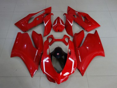 Compra Rojo Brillante & Blanco 11-14 Ducati 1199 Carenados Moto