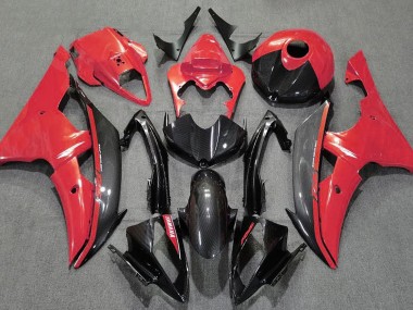 Compra Rojo Brillante & Fibra De Carbono 08-16 Yamaha R6 Carenados Moto