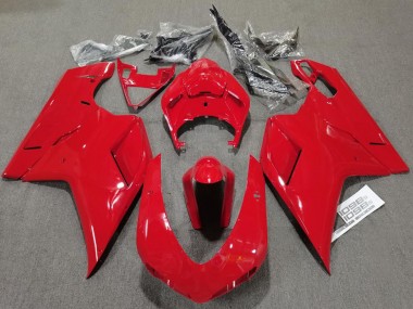 Compra Rojo Liso Brillante 07-14 Ducati 848 1098 1198 Carenados Moto