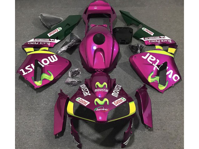 Rosa Fuerte Movistar 03-04 Honda CBR600RR Carenados Moto Rosa Fuerte Movistar 03-04 Honda CBR600RR Carenados Moto