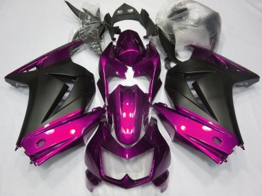 Compra Rosa & Negro Mate 08-12 Kawasaki Ninja 250 Carenados Moto