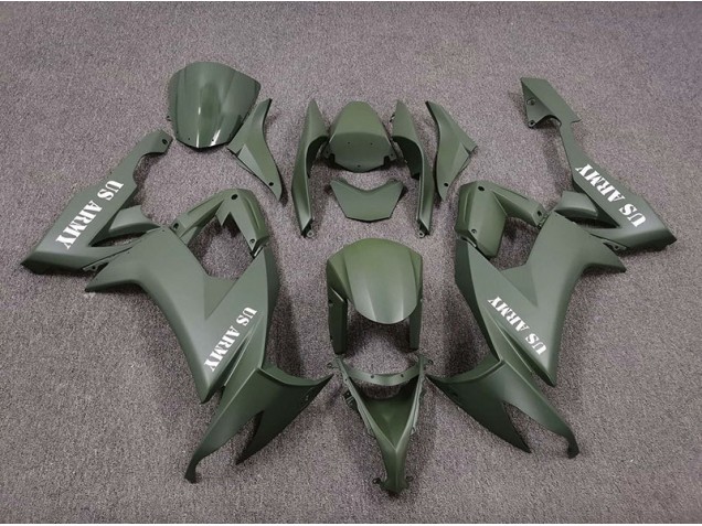 US Army Verde Mate 08-10 Kawasaki ZX10R Carenados Moto US Army Verde Mate 08-10 Kawasaki ZX10R Carenados Moto