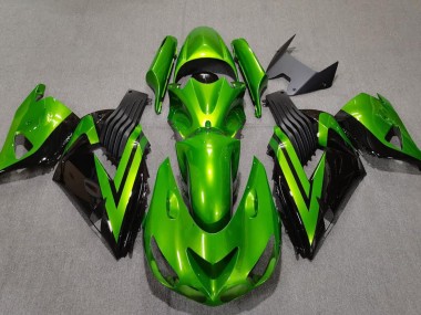 Compra Verde Brillante & Negro 06-11 Kawasaki ZX14R Carenados Moto
