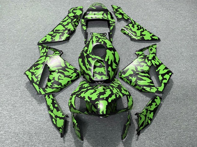 Verde Camuflaje 03-04 Honda CBR600RR Carenados Moto Verde Camuflaje 03-04 Honda CBR600RR Carenados Moto