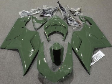 Compra Verde Militar Brillante 07-14 Ducati 848 1098 1198 Carenados Moto