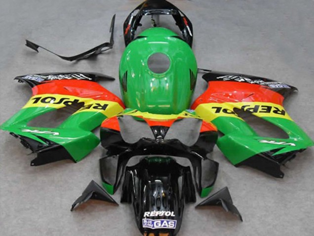 Verde Repsol 02-12 Honda VFR800 Carenados Moto Verde Repsol 02-12 Honda VFR800 Carenados Moto